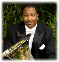 Kenneth Amis, tuba player of the Empire Brass